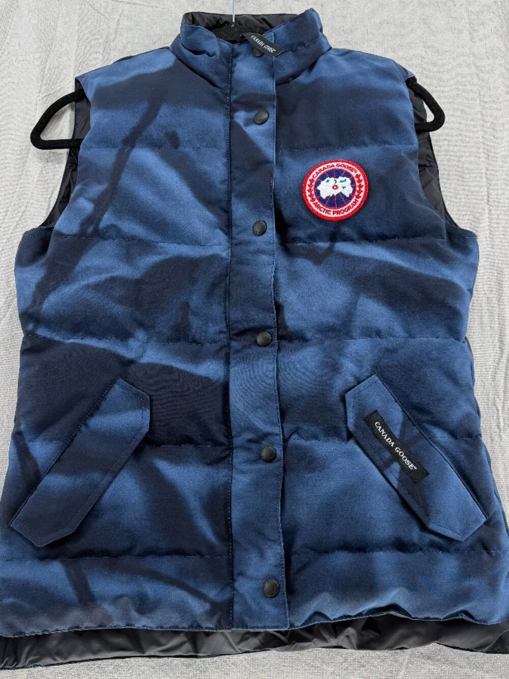 Blue Abstract Camo Freestyle Women's Vest Size Medium